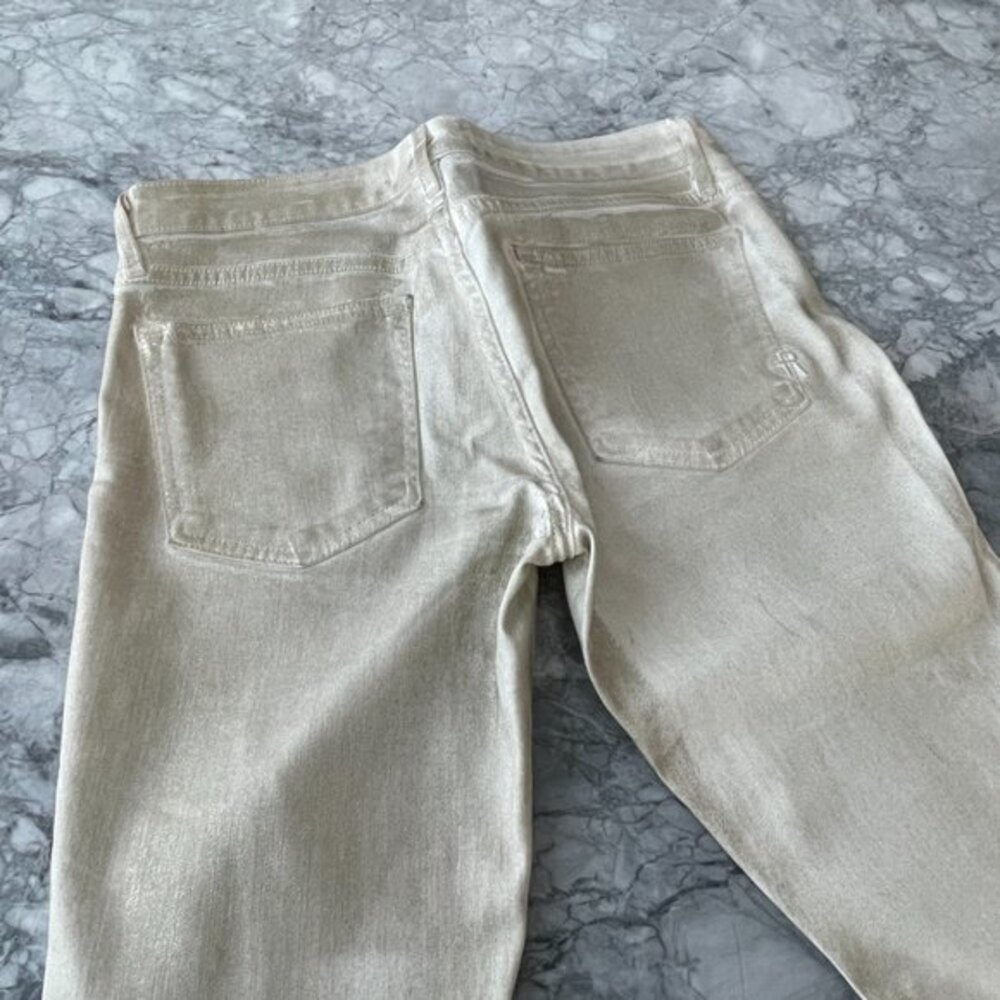 Rich & Skinny Mid Rise Skinny Fit Leg Jeans Off-White Size 28 - Picture 5 of 7